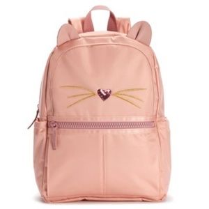 T-Shirt & Jeans Cat Large Dome Backpack blush
